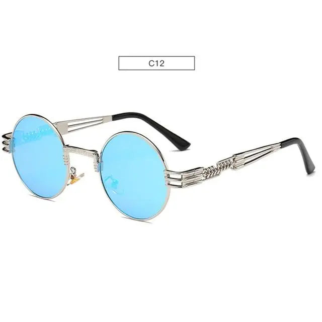 Round Sunglasses Mirrored - Old Money Classic