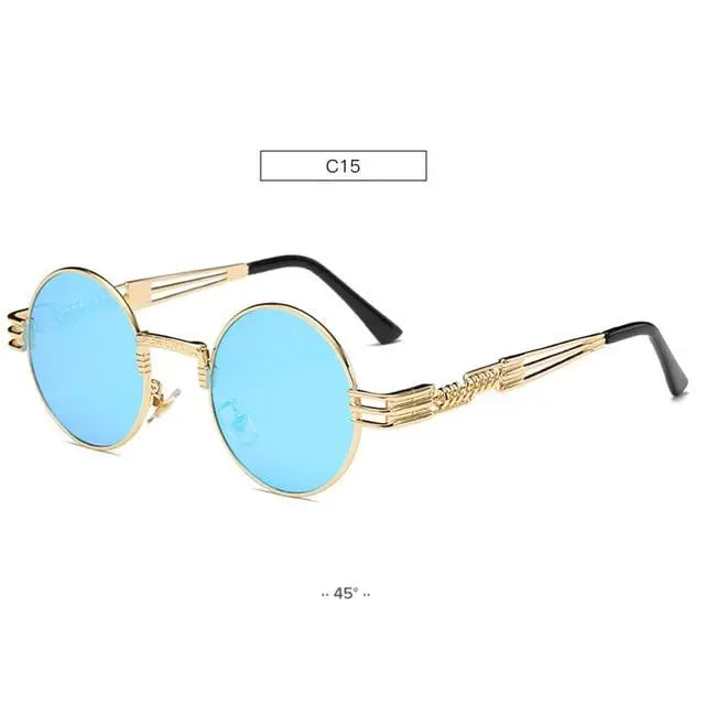 Round Sunglasses Mirrored - Old Money Classic