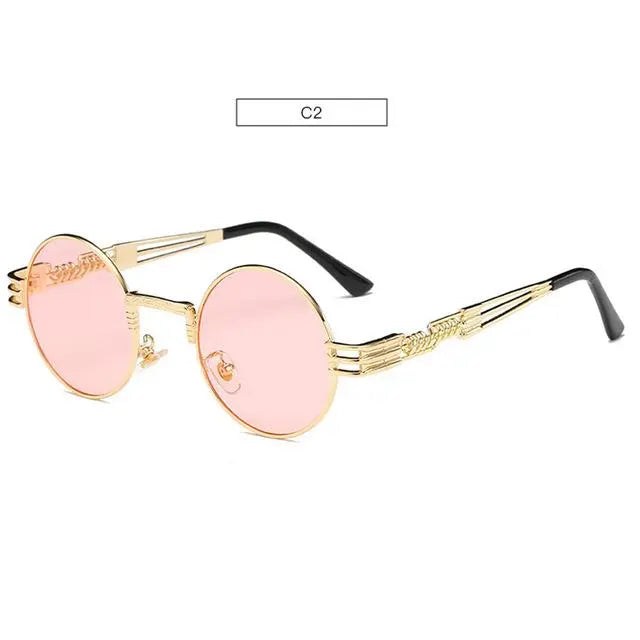 Round Sunglasses Mirrored - Old Money Classic