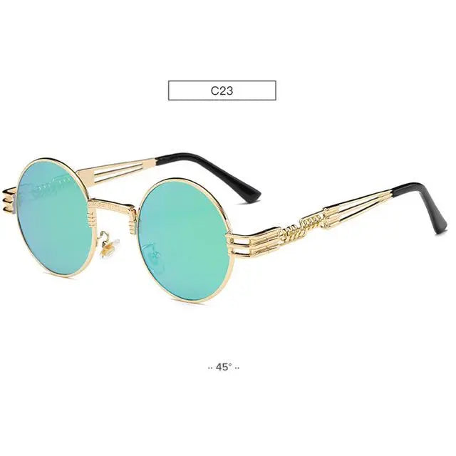 Round Sunglasses Mirrored - Old Money Classic