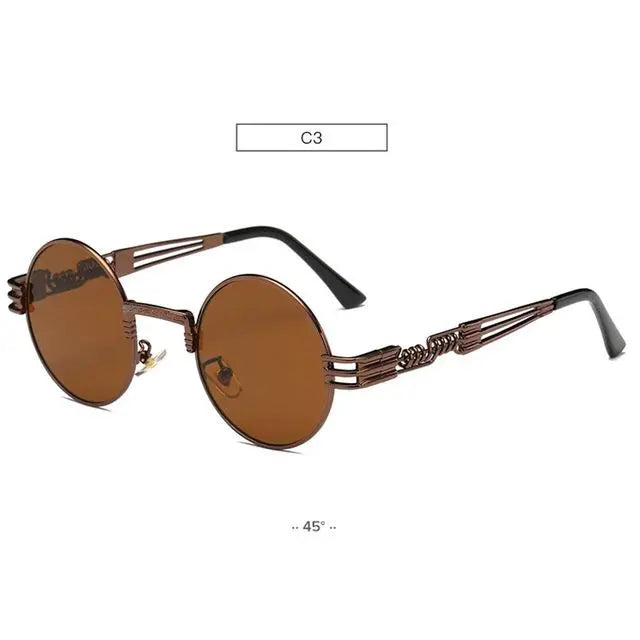 Round Sunglasses Mirrored - Old Money Classic