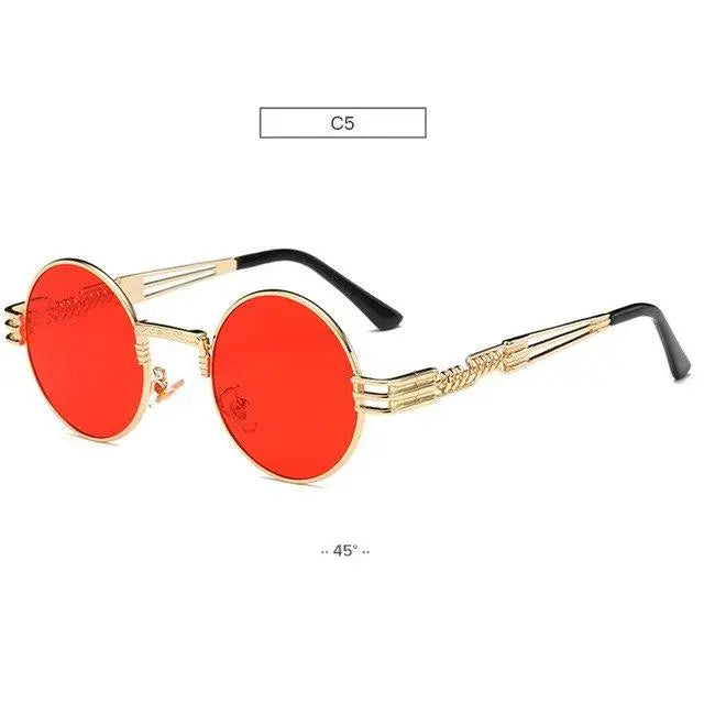 Round Sunglasses Mirrored - Old Money Classic