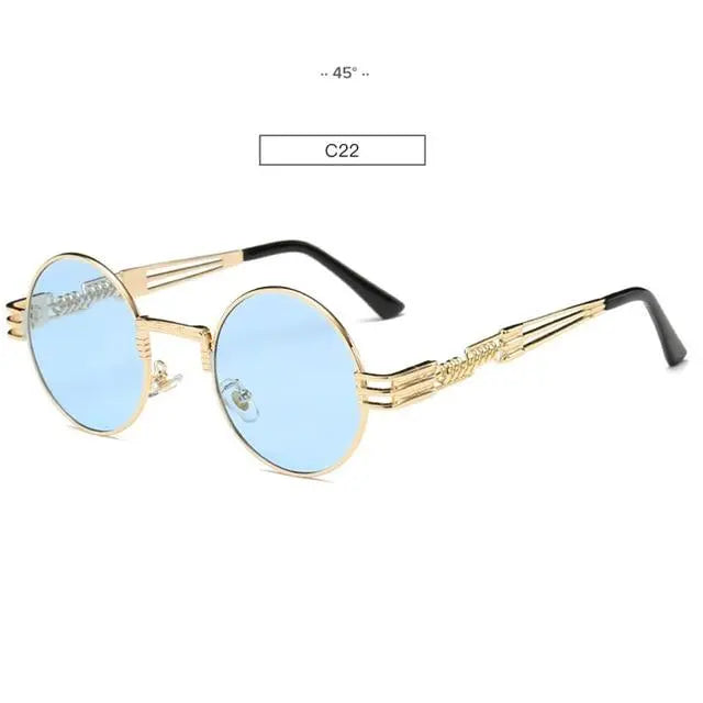 Round Sunglasses Mirrored - Old Money Classic