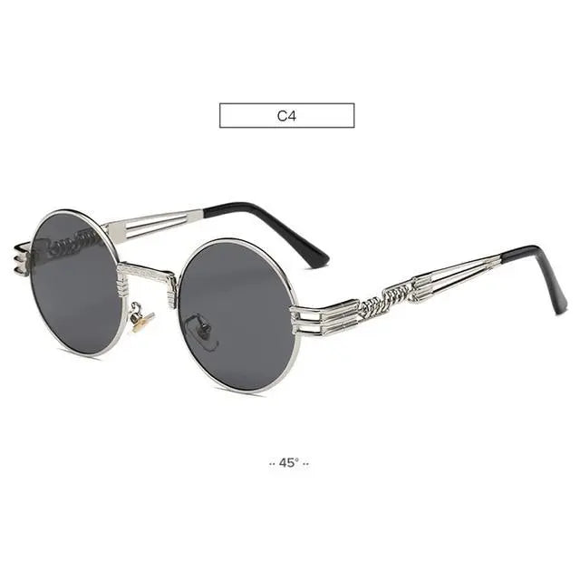 Round Sunglasses Mirrored - Old Money Classic