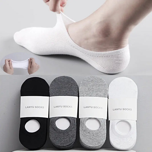 Silicone anti-slip Breathable Invisible Cotton Socks - Old Money Classic