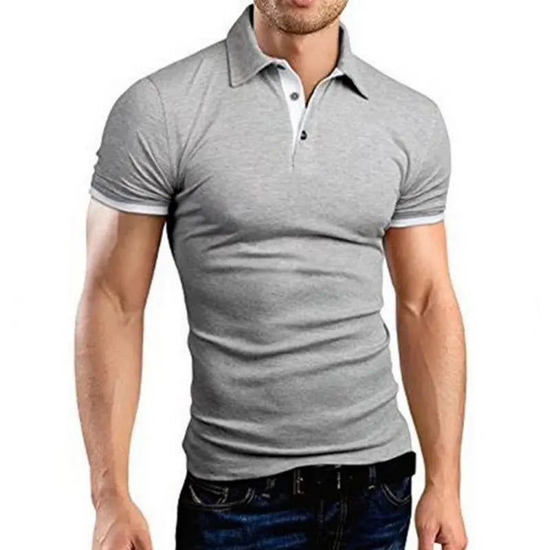 Stand-up Cotton Polo Shirt Old Money Classic