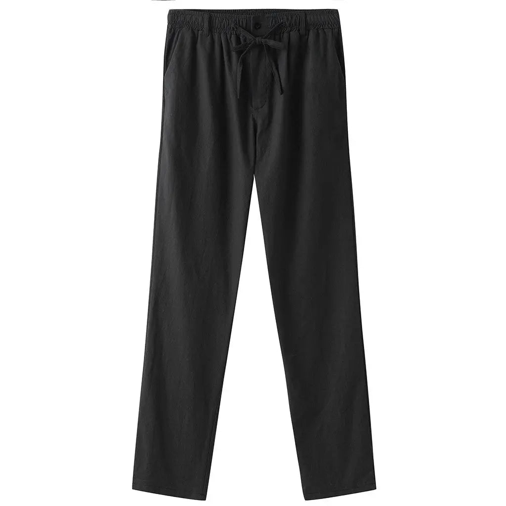 Straight long linen pants - Old Money Classic