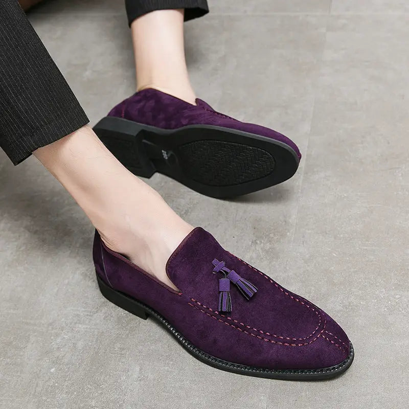 Suede Matte Vegan Leather Shoes Old Money Classic