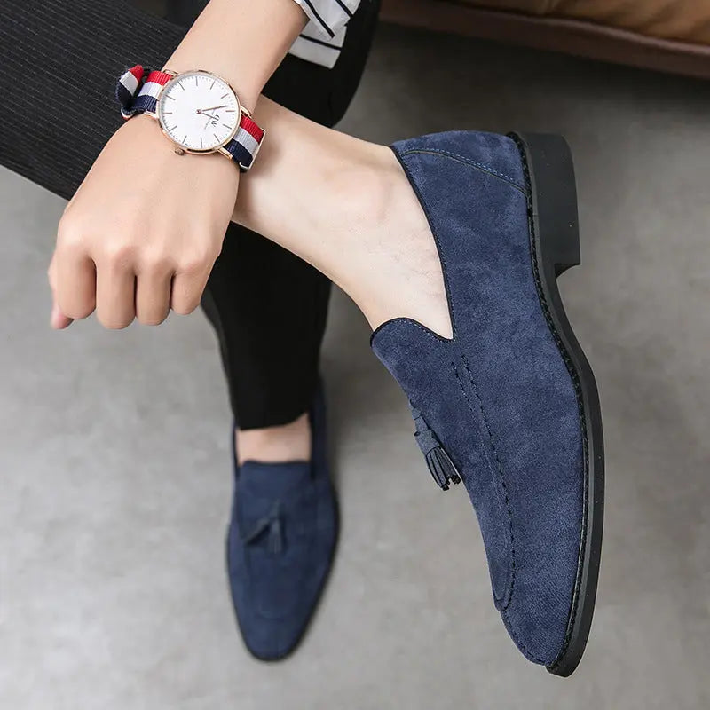 Suede Matte Vegan Leather Shoes Old Money Classic