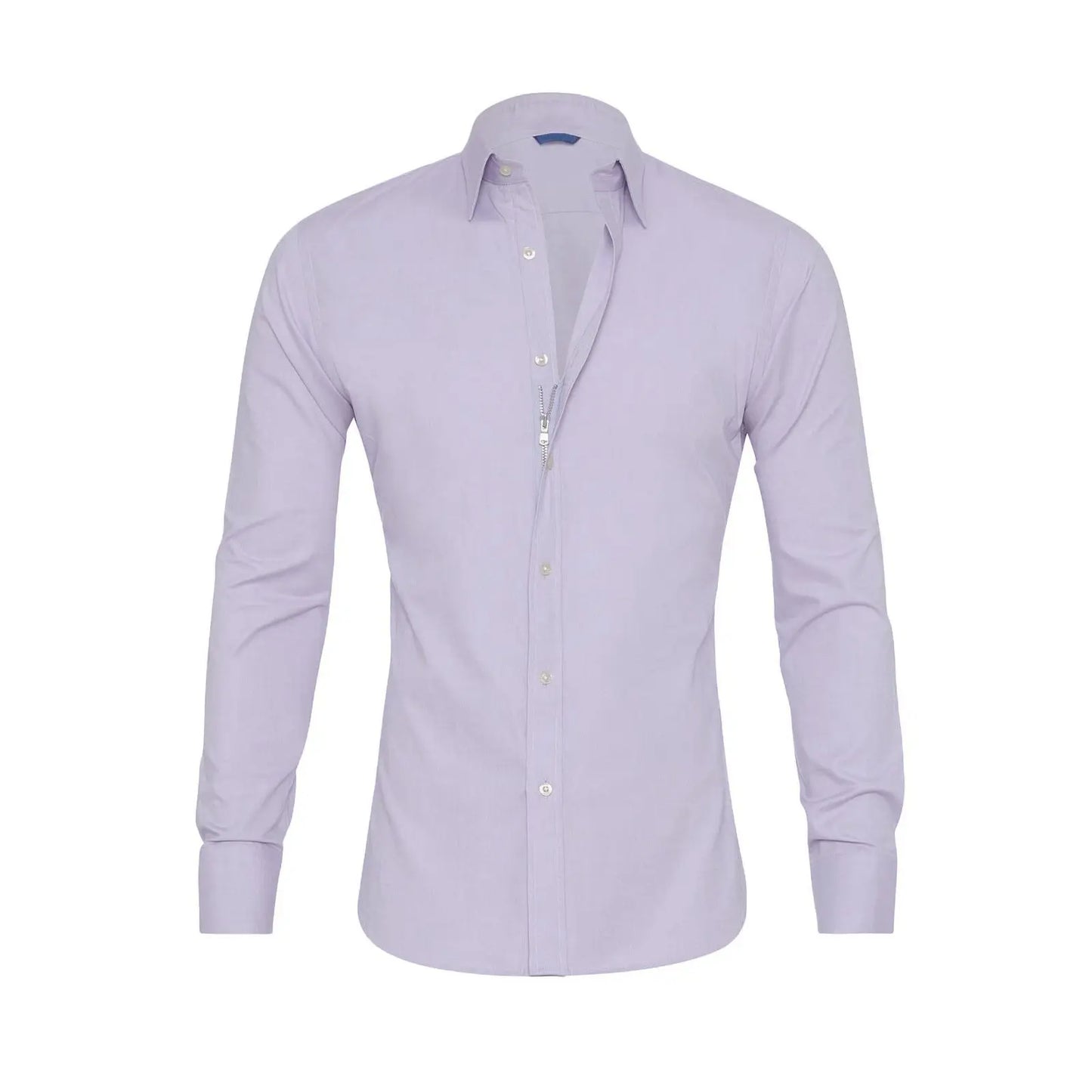 Summer Slim Fit Solid Color Long Sleeve Shirt