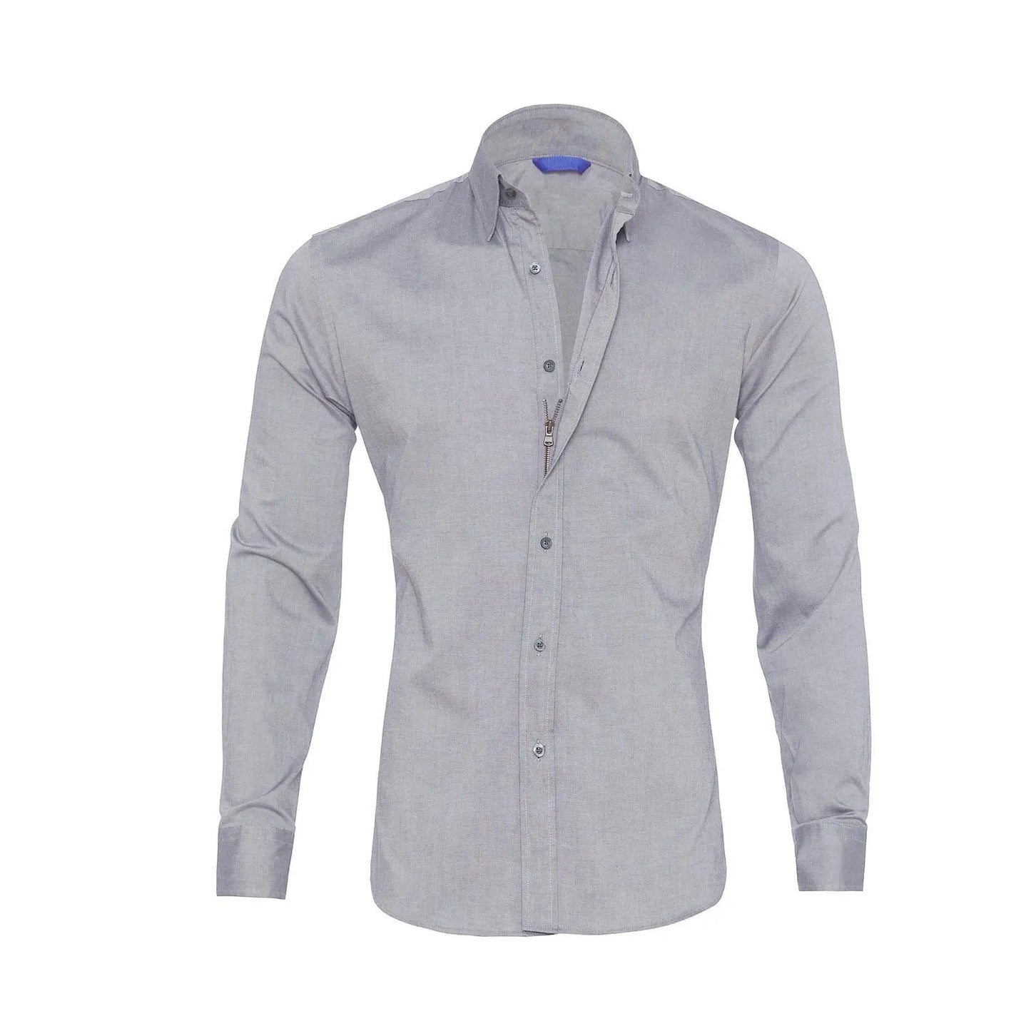 Summer Slim Fit Solid Color Long Sleeve Shirt