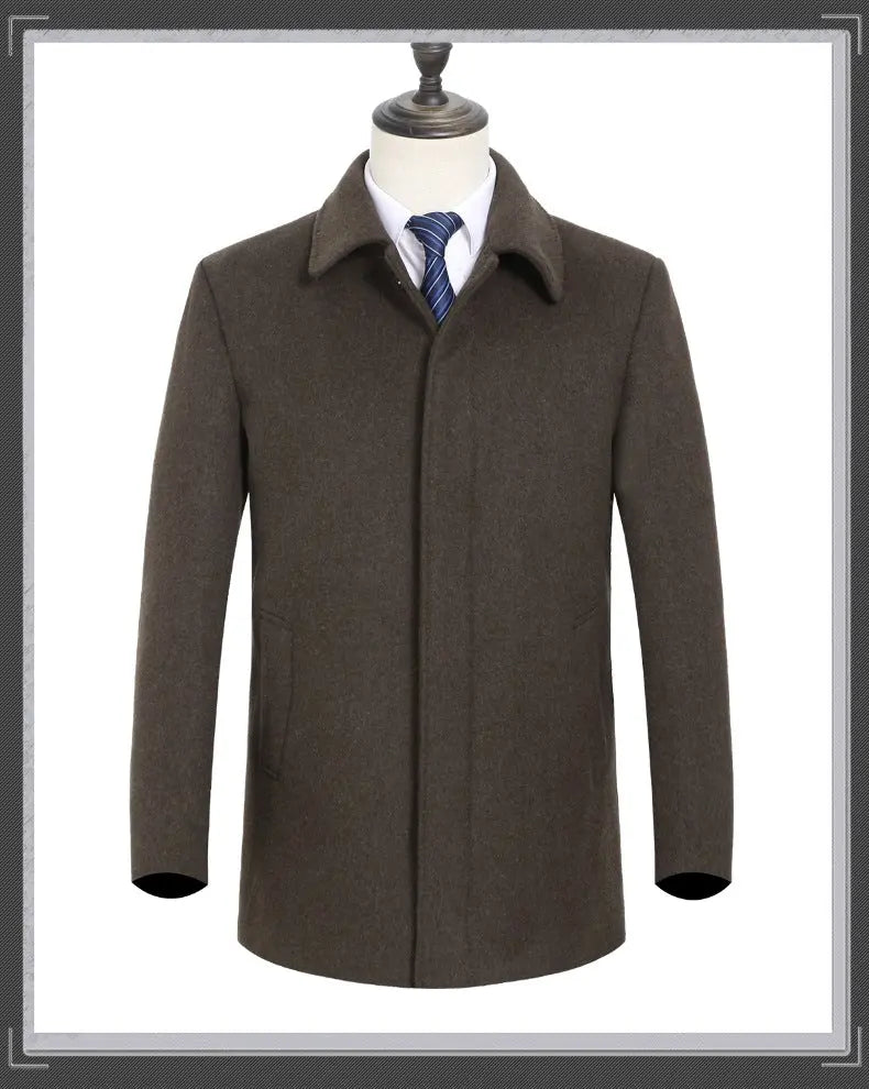 Thick Cashmere Blend Coat Old Money Classic