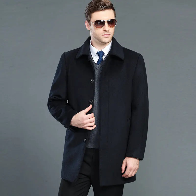 Thick Cashmere Blend Coat Old Money Classic