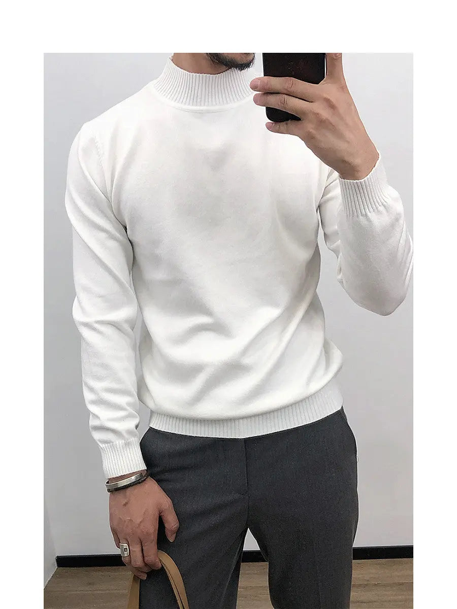 Thin Round Neck Tapered Sweater - Old Money Classic