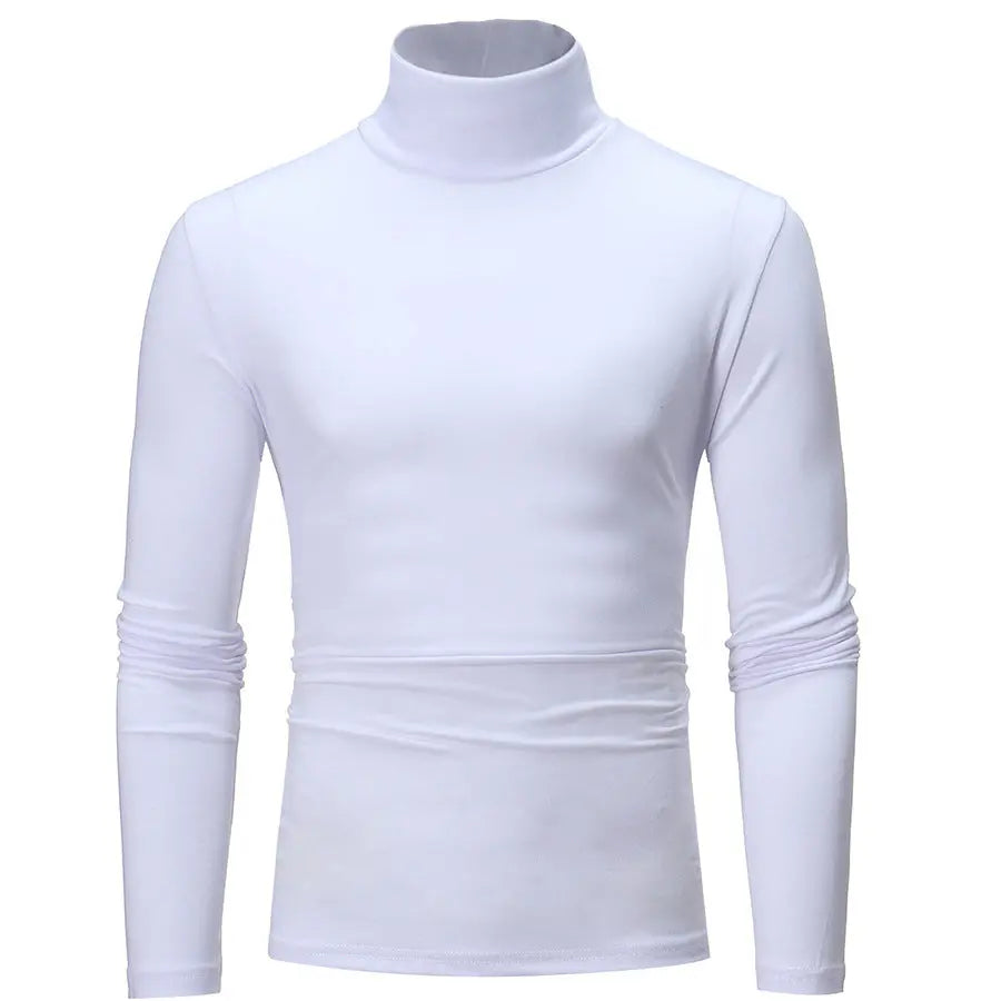 Turtleneck Bottoming Long Sleeve Tshirt Old Money Classic