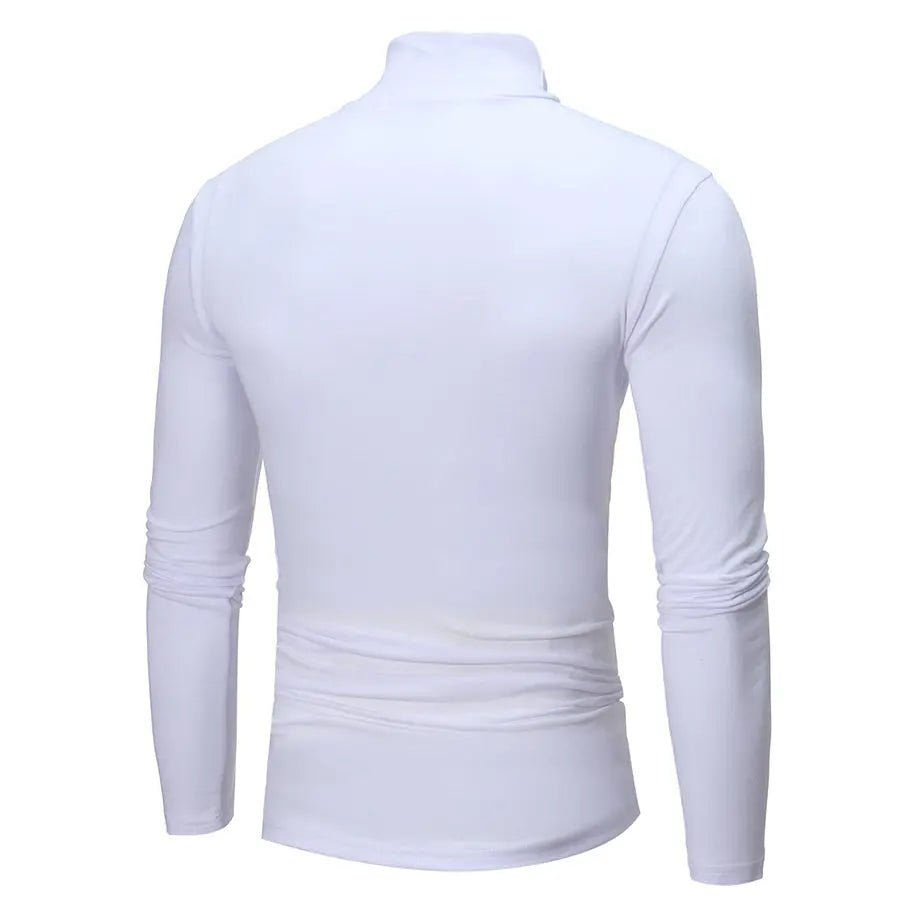 Turtleneck Bottoming Long Sleeve Tshirt Old Money Classic