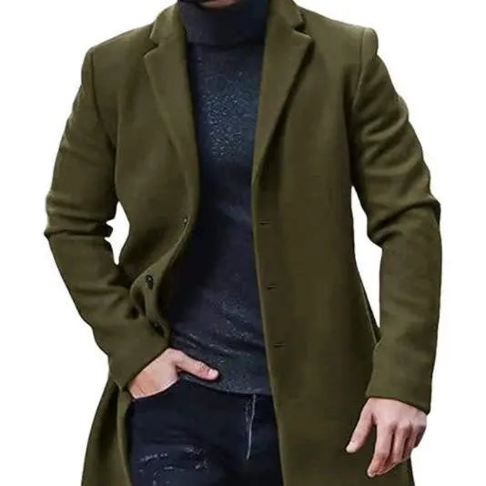 Tweed Coat Medium-length Thickened Jacket - Old Money Classic