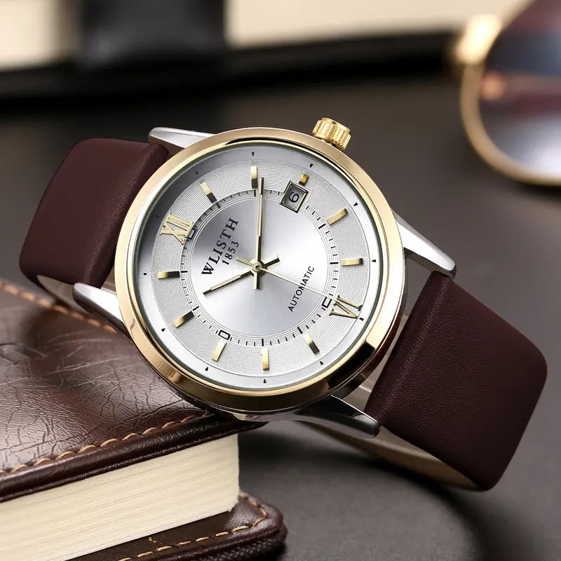 WLISTH 1853 Automatic Mechanical Waterproof Date Classic Watch - Old Money Classic