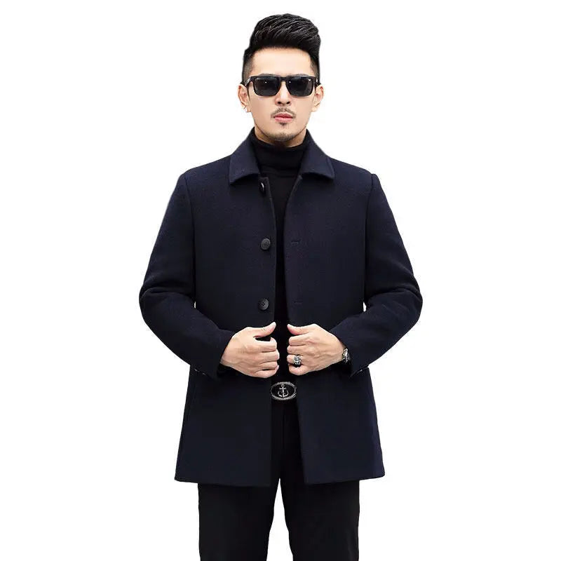 Warm Double-sided Nylon Coat - Old Money Classic