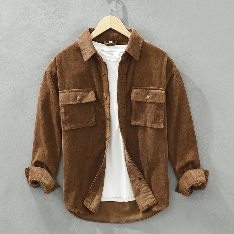 Loose Casual Pocket Men's Jacket - Old Money Classic