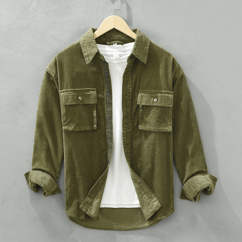 Loose Casual Pocket Men's Jacket - Old Money Classic